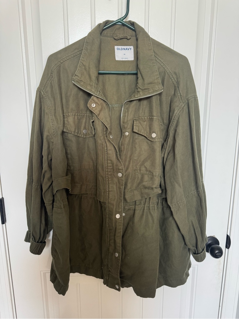 Old Navy Olive Utility Jacket with Front Pockets